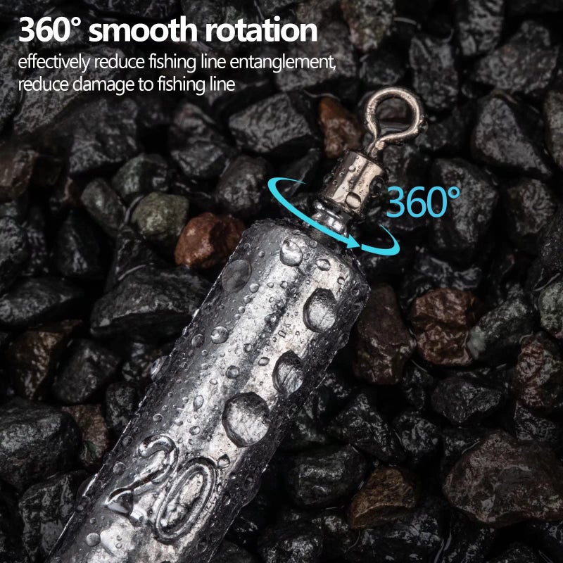 THKFISH أوزان الصيد من THKFISH، مجموعة أوزان الصيد، مجموعة أوزان الصيد، خطافات أحمق، خطافات الأوفست، أدوات صيد السمك E-28pcs-شكل نحيف - Image 5